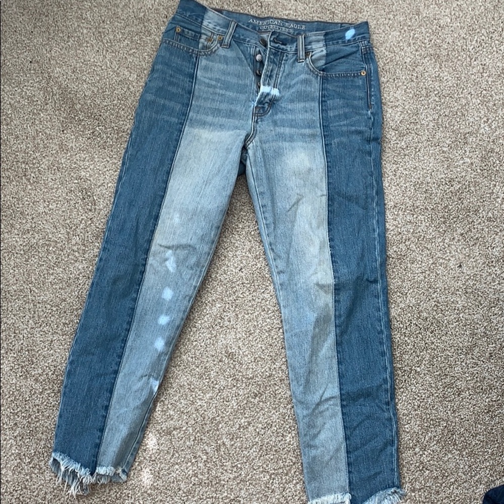 Two tone jeans